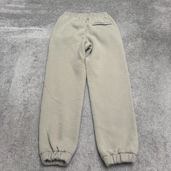 Comfrt Pants - Comfrt Fleece Jogger Sweatpants Unisex Small Gray Elastic Cuff Casual Loungewear